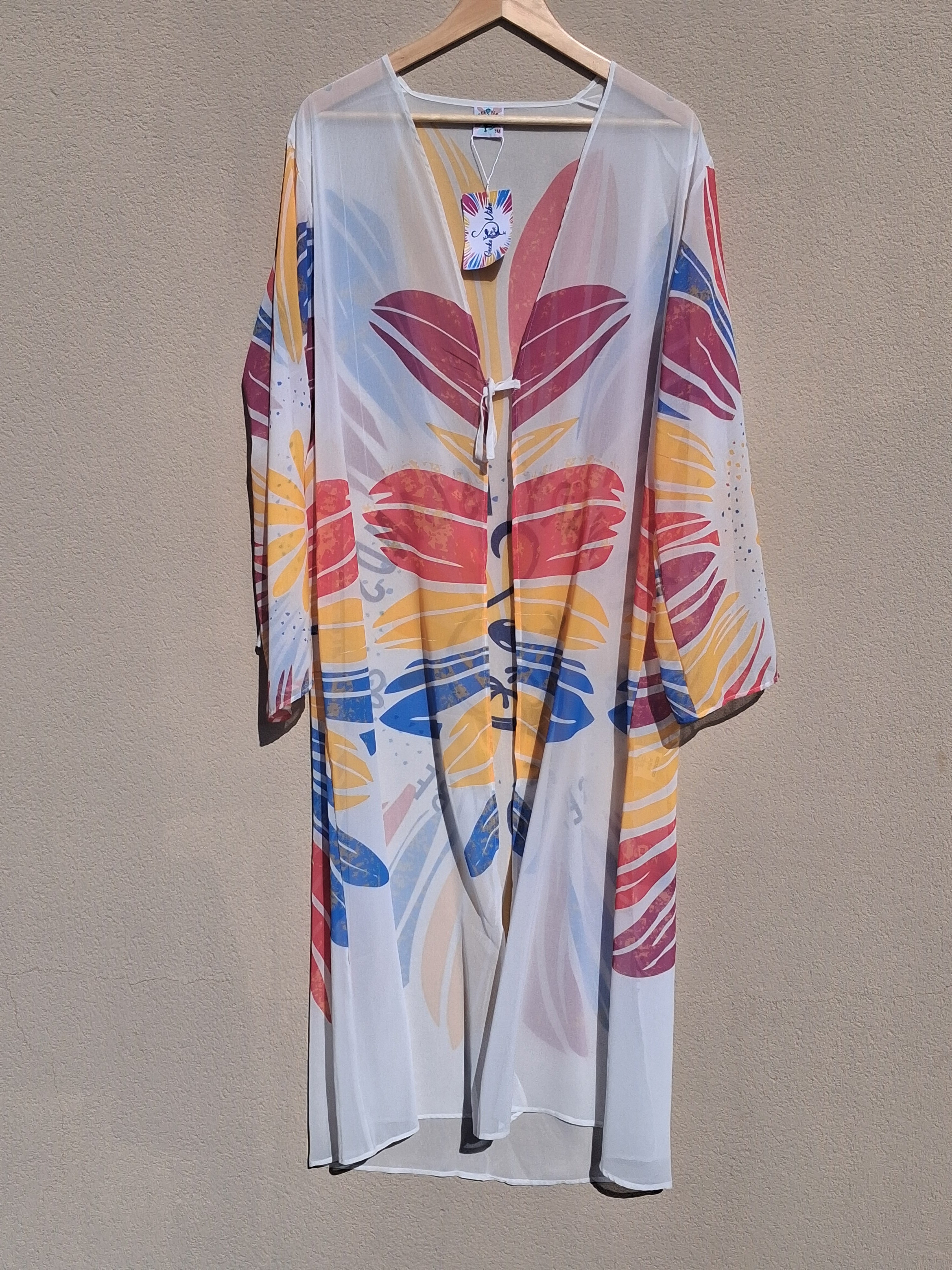 Kimono largo - Maspalomas Chic (Muselina aireada)