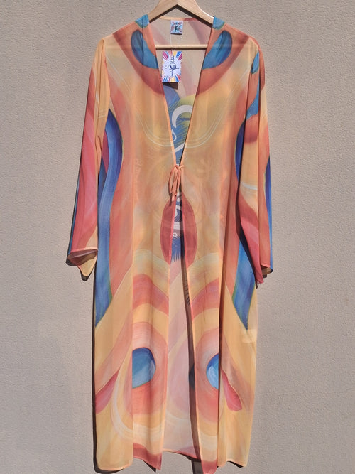 Kimono largo - Maspalomas Chic (Muselina aireada)