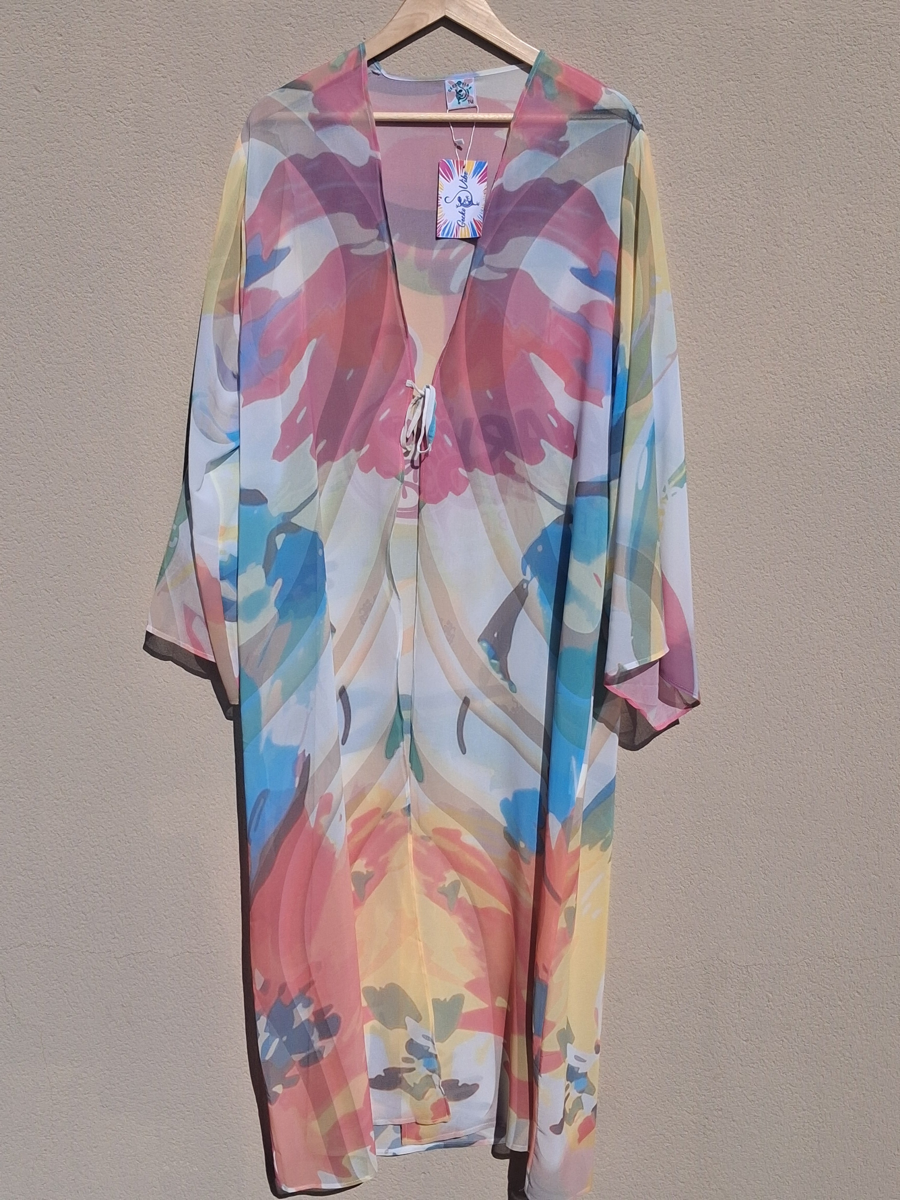 Kimono largo - Maspalomas Chic (Muselina aireada)