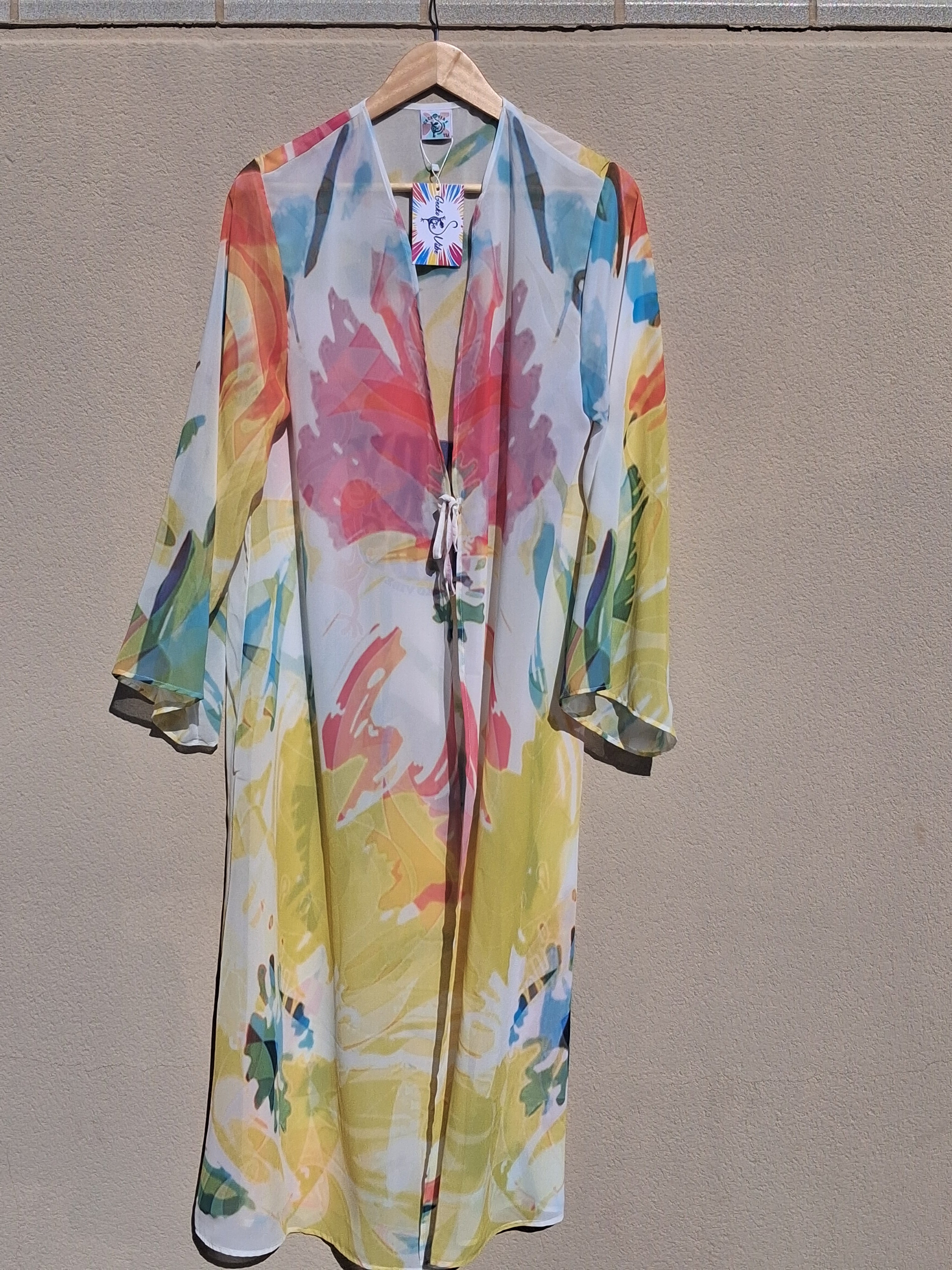 Kimono largo - Maspalomas Chic (Muselina aireada)