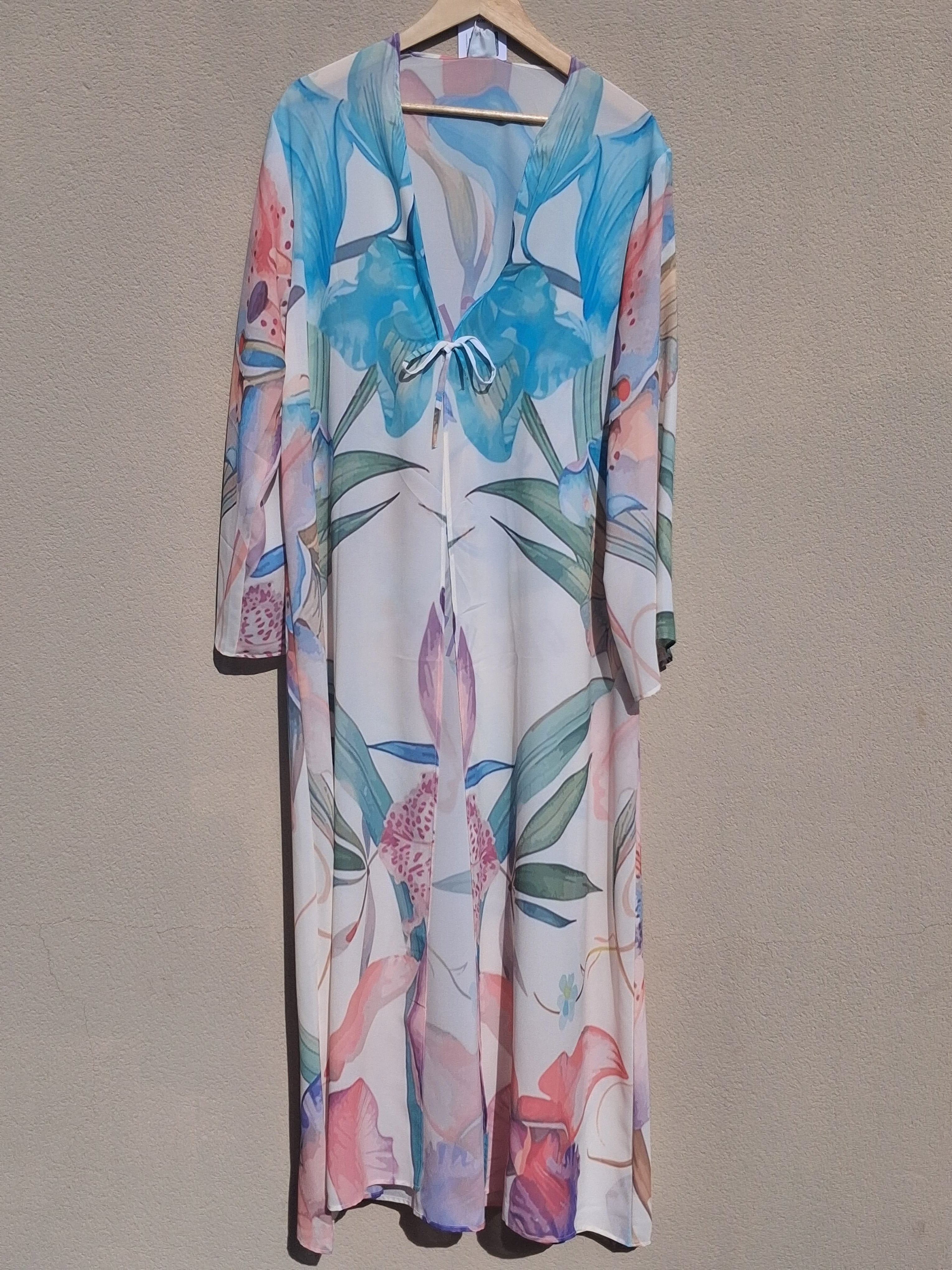 Kimono largo - Maspalomas Chic (Muselina aireada)