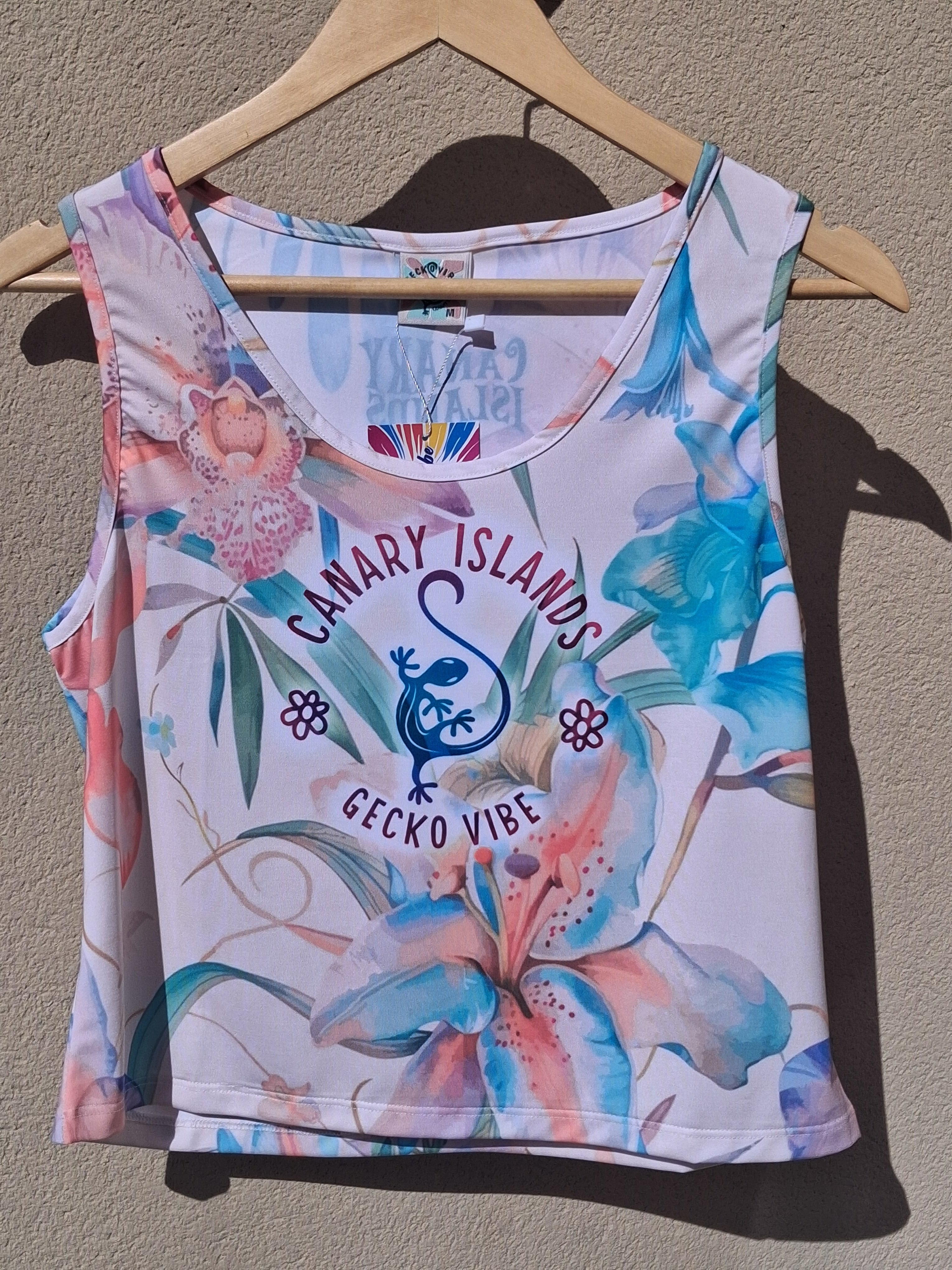 Fitted Strappy Top - Tropicana Dunes (Short Cut)