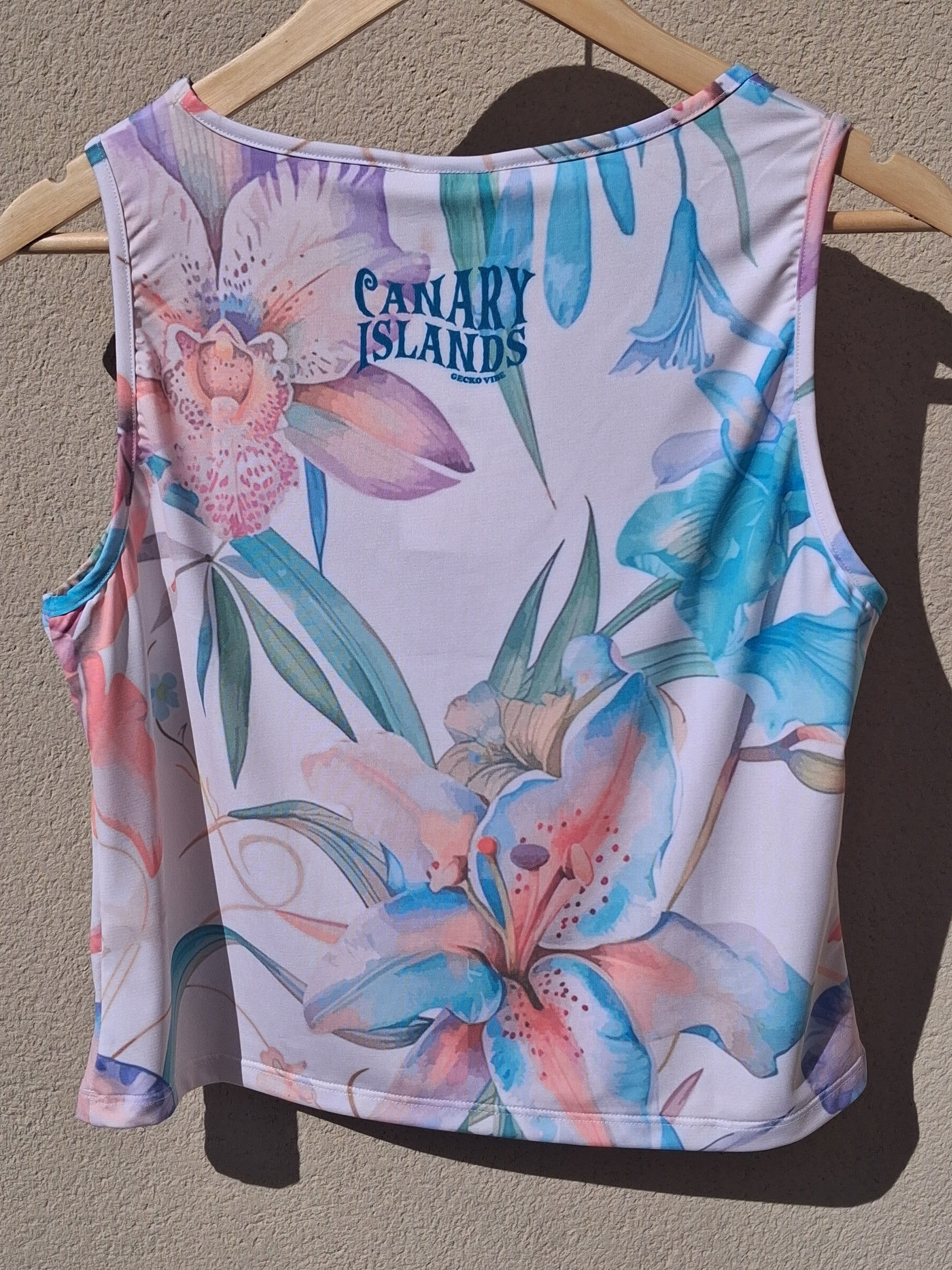 Fitted Strappy Top - Tropicana Dunes (Short Cut)