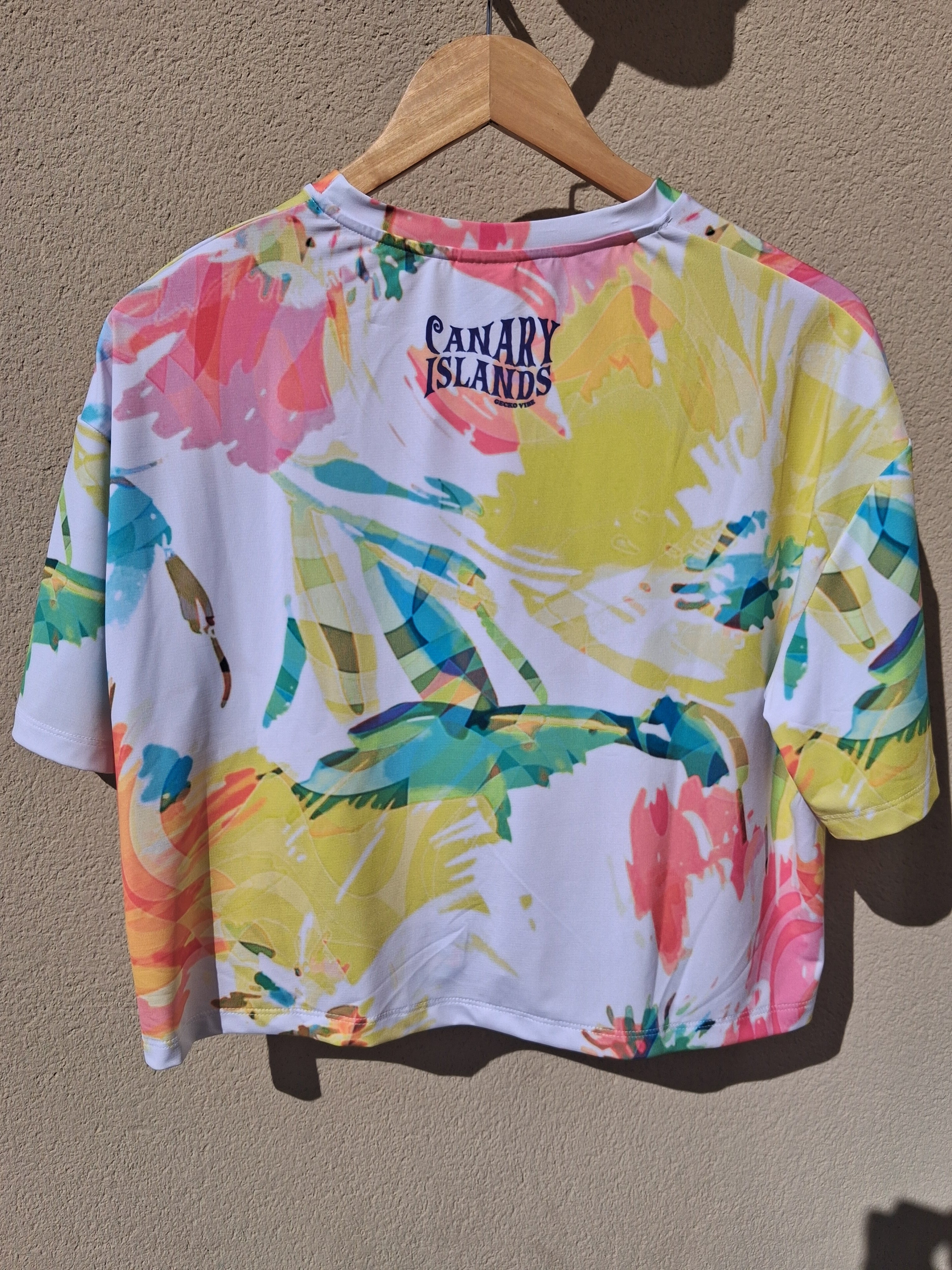 Signature Crop-Top T-Shirt - Vagabunda Oasis (Mid-Long Sleeves)