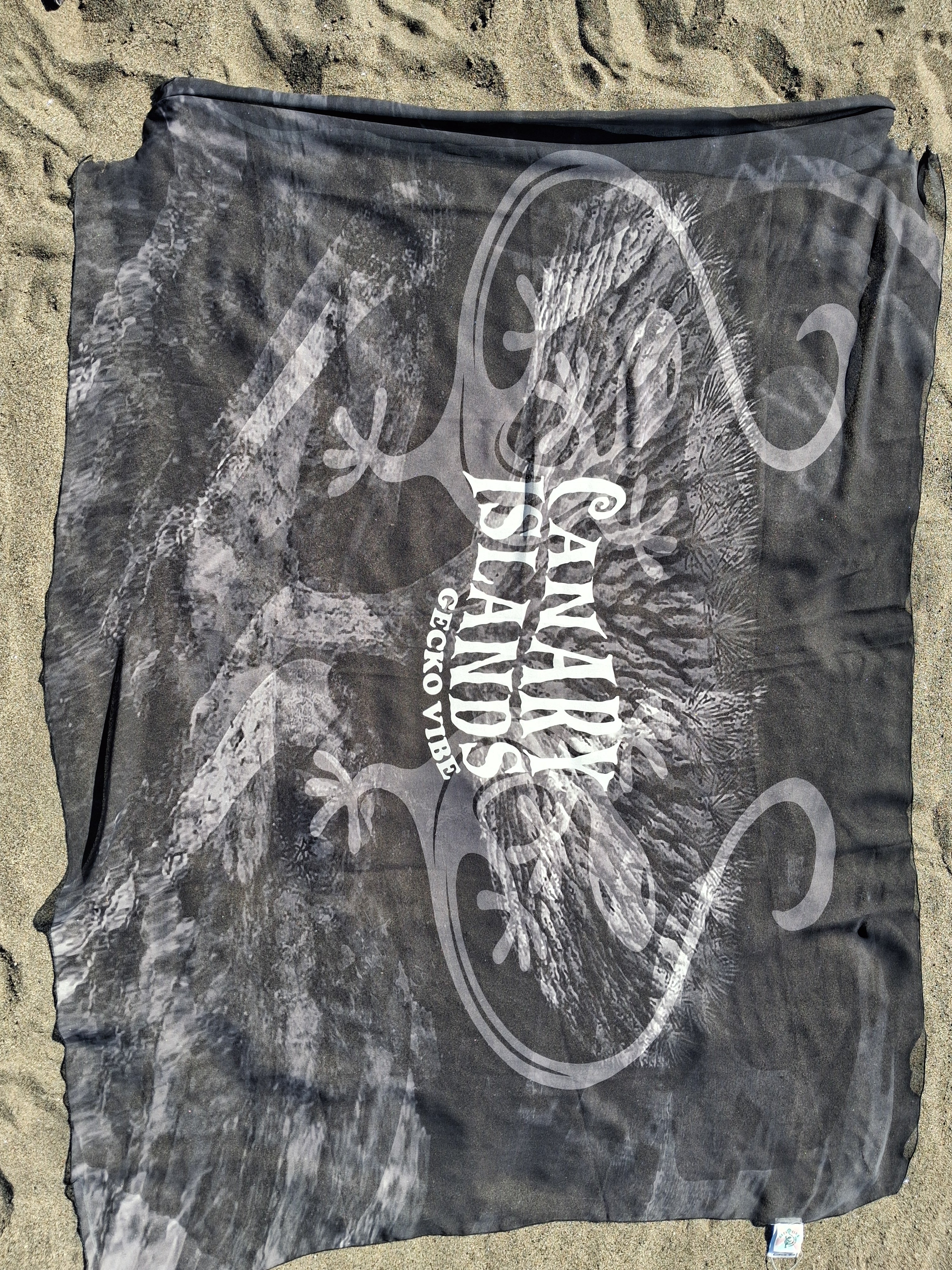 Sarong rectangular playero - Laguna de Sotavento (Muslin Voile)