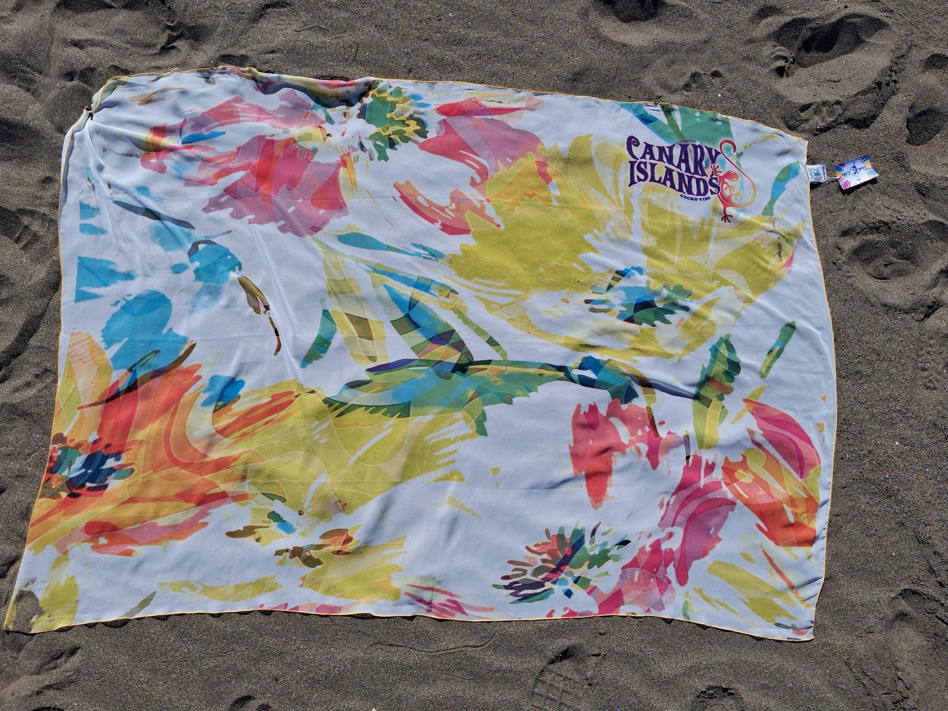 Sarong rectangular playero - Laguna de Sotavento (Muslin Voile)