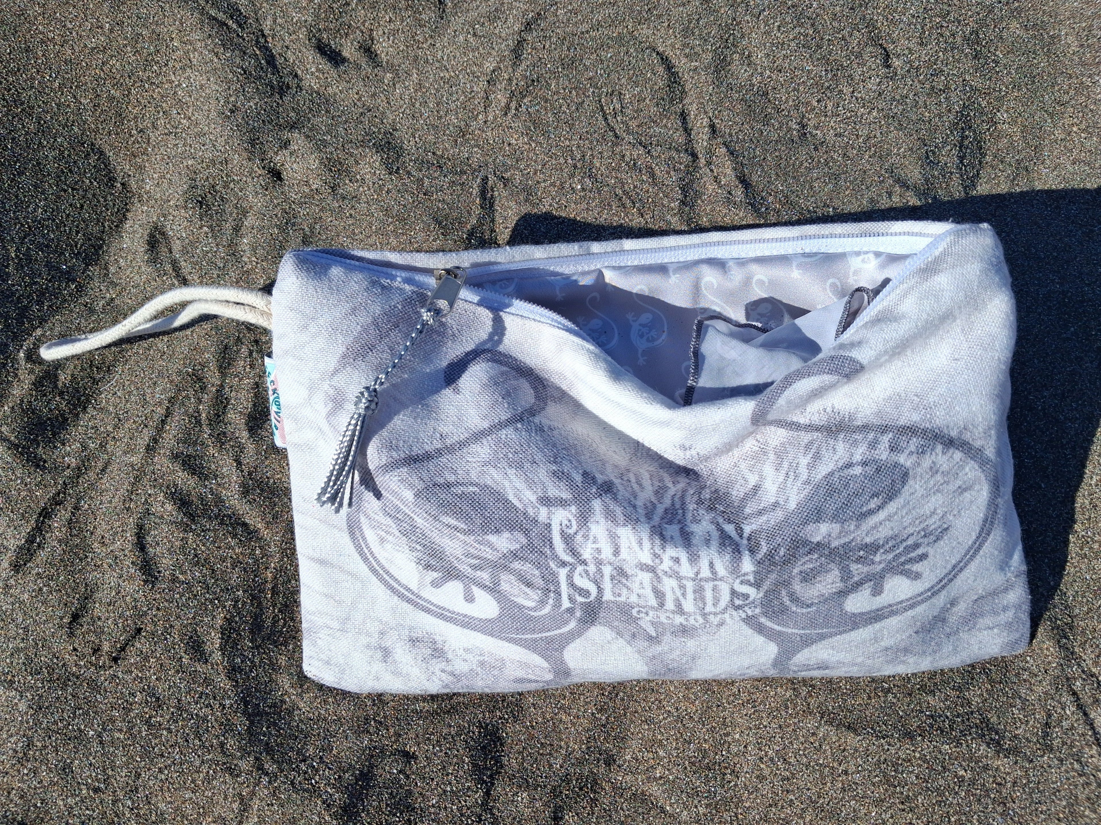 Neceser cosmético doble - Teguise Market (forrada y con borlas)